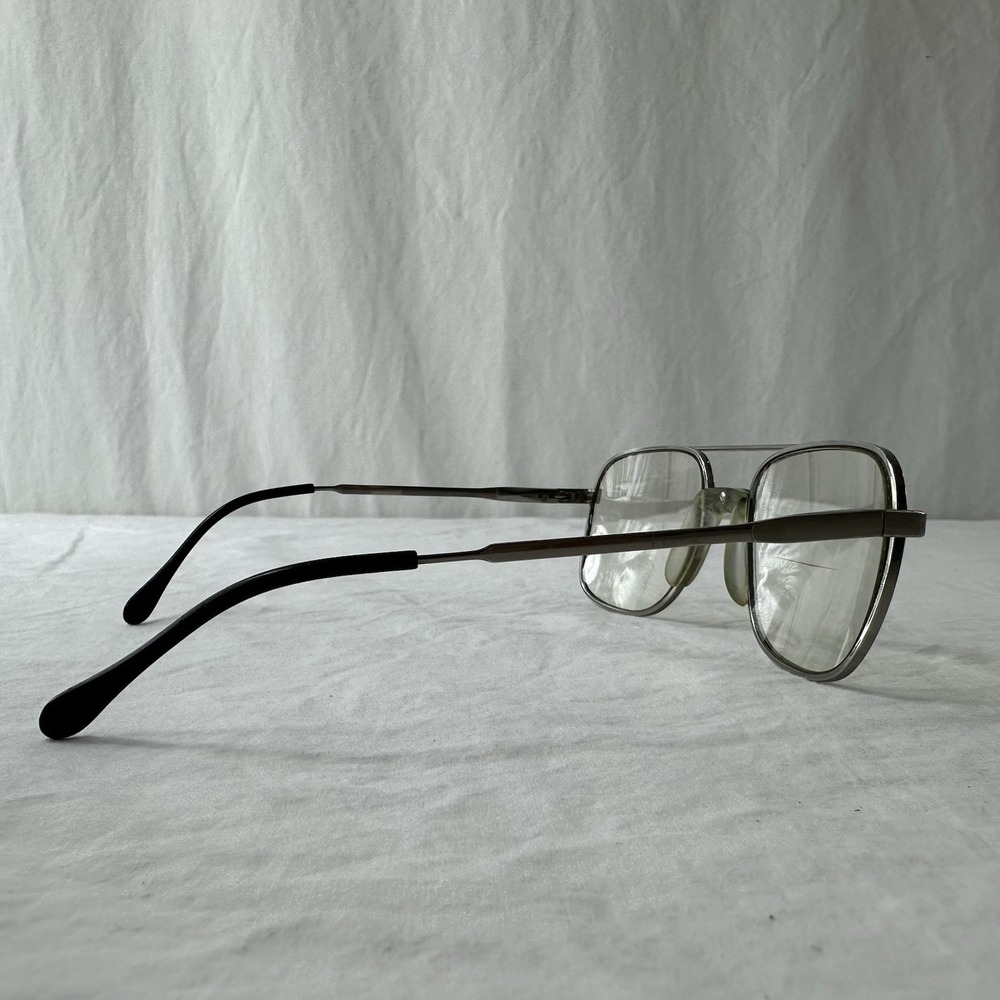Luxottica Vintage Natural Silver Aviator Sunglasses Eye Glasses Frames 54-19 140 - Picture 9 of 14